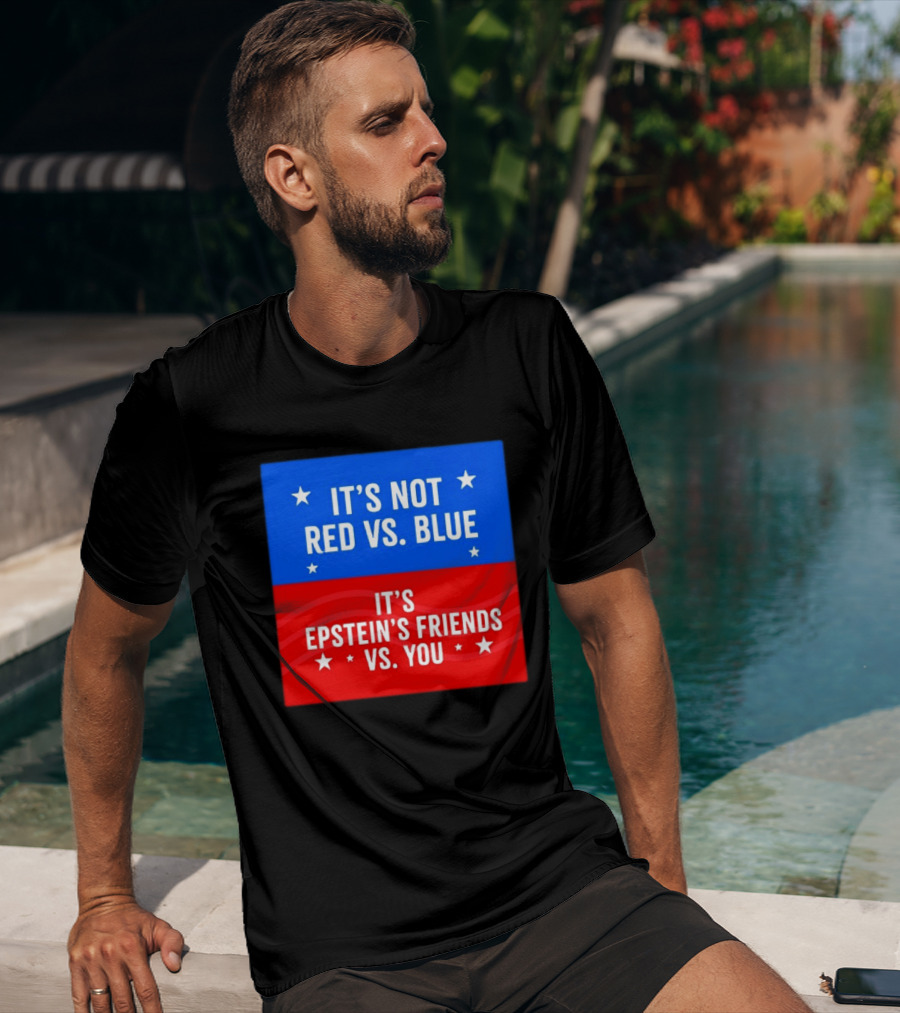 It's Not Red Vs Blue It's Epstein's Friends Vs You T-Shirt