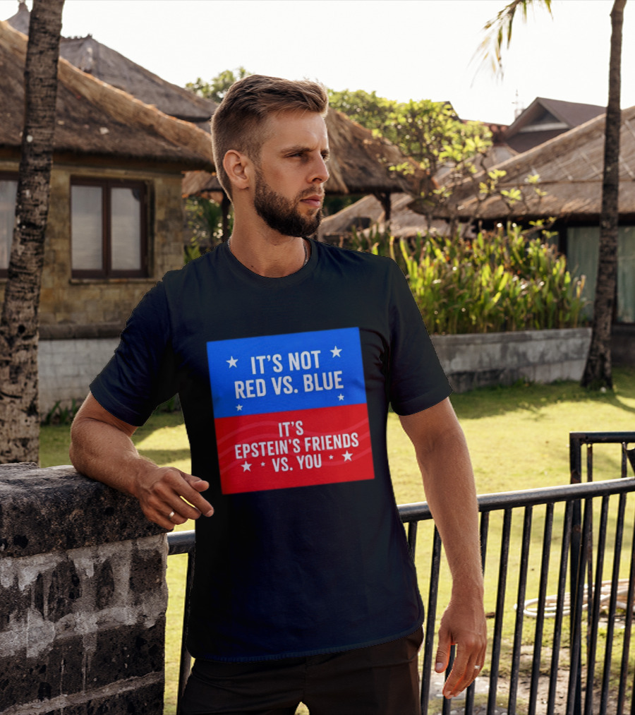 It's Not Red Vs Blue It's Epstein's Friends Vs You T-Shirt