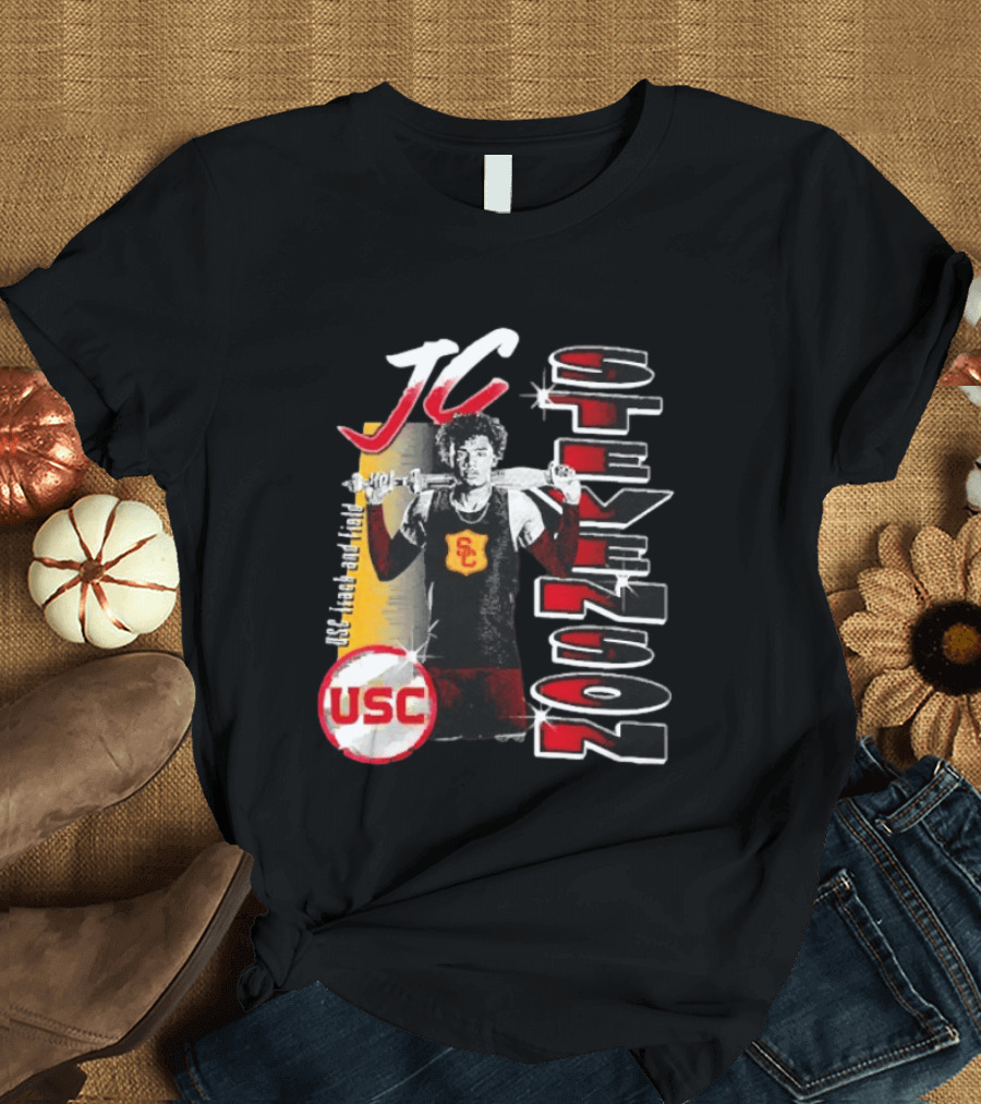 JC Stevenson USC Track And Field Player Name Athlete USC T-Shirt