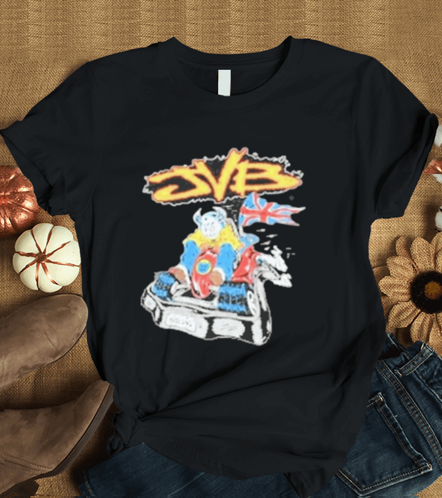 JVB Tour UK 2026 Viking Racer With Union Jack Flag T-Shirt