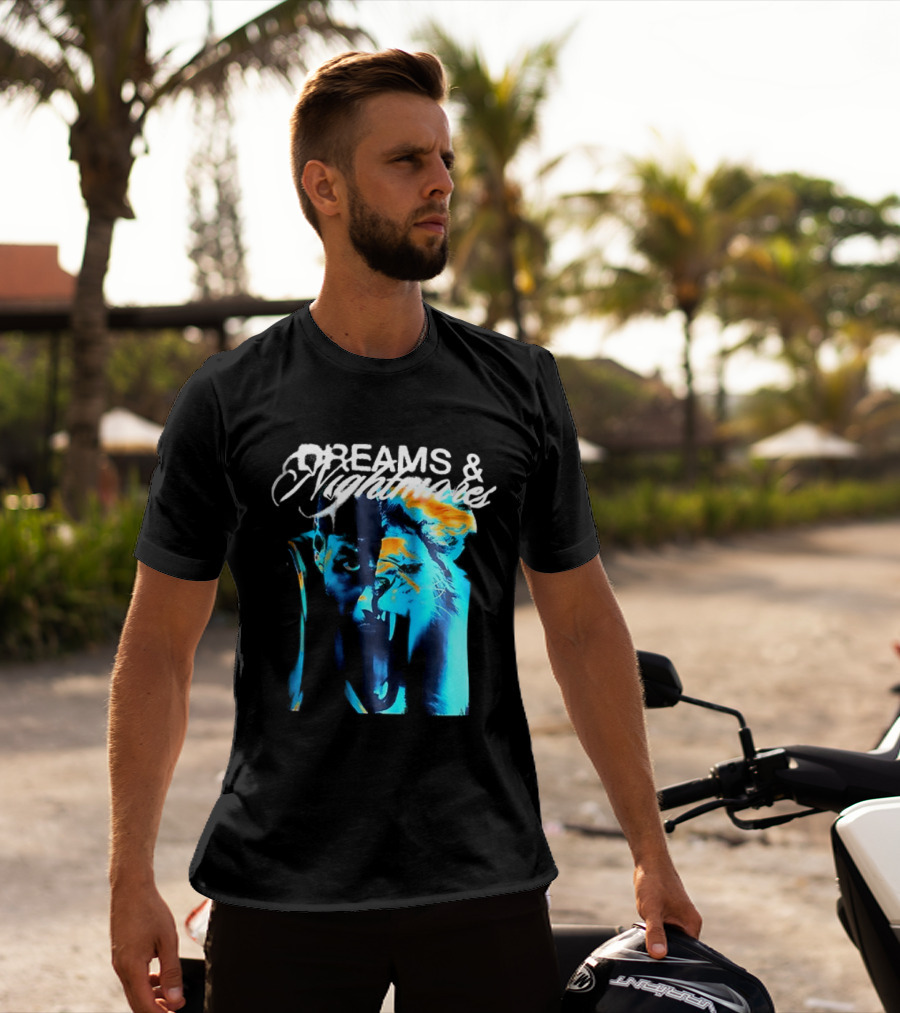 LeBron Dreams & Nightmares Nike Blue Orange Brushstroke T-Shirt