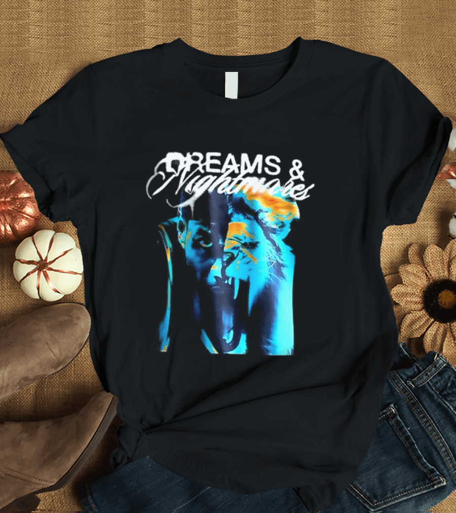 LeBron Dreams & Nightmares Nike Blue Orange Brushstroke T-Shirt
