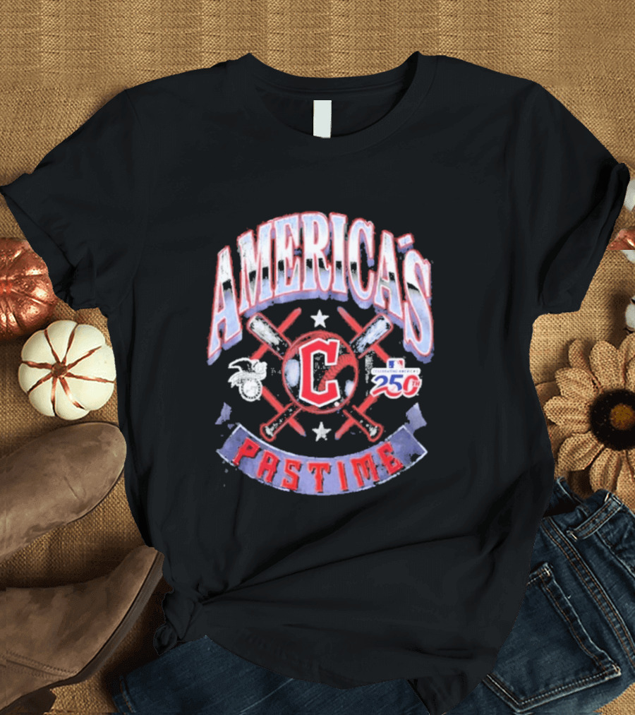 Cleveland Guardians 250th Anniversary America's Pastime T-Shirt