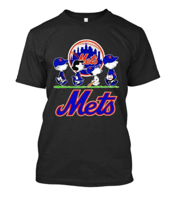 New York Mets Peanuts Abbey Road 2026 Charlie Brown Snoopy Lucy Linus T-Shirt