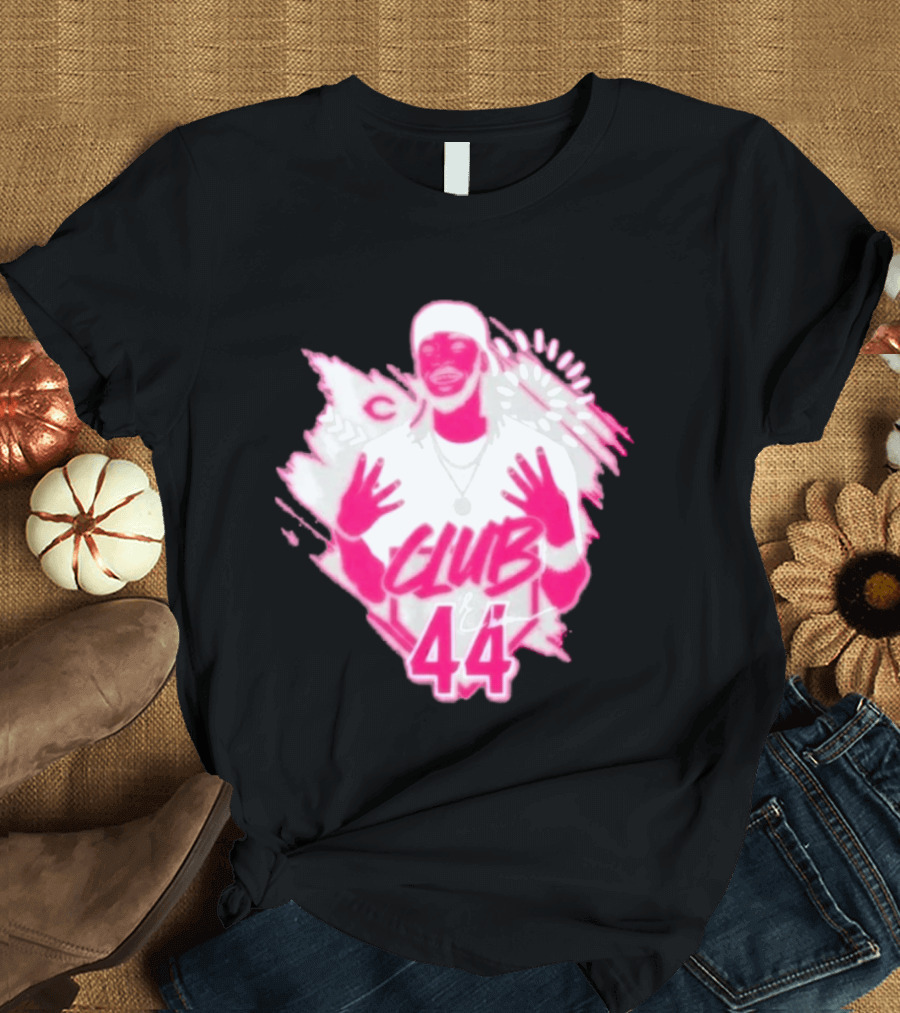 Elly De La Cruz Club 44 Pink Cincinnati Baseball T-Shirt