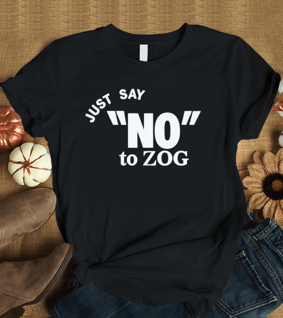 Randy Weaver Wearing Just Say No To Zog T-Shirt