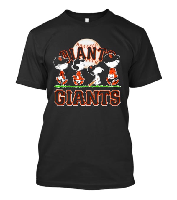 San Francisco Giants Peanuts Characters Abbey Road Baseball 2026 T-Shirt