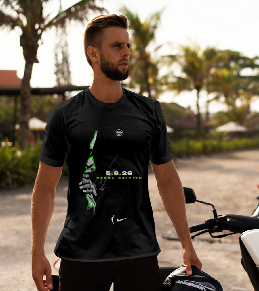 Seattle Storm Nike WNBA 5 8 26 Rebel Edition T-Shirt