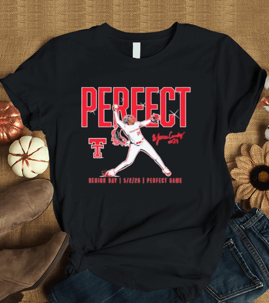Texas Tech Softball Senior Day Lubbock Perfect Game NiJaree Canady T-Shirt