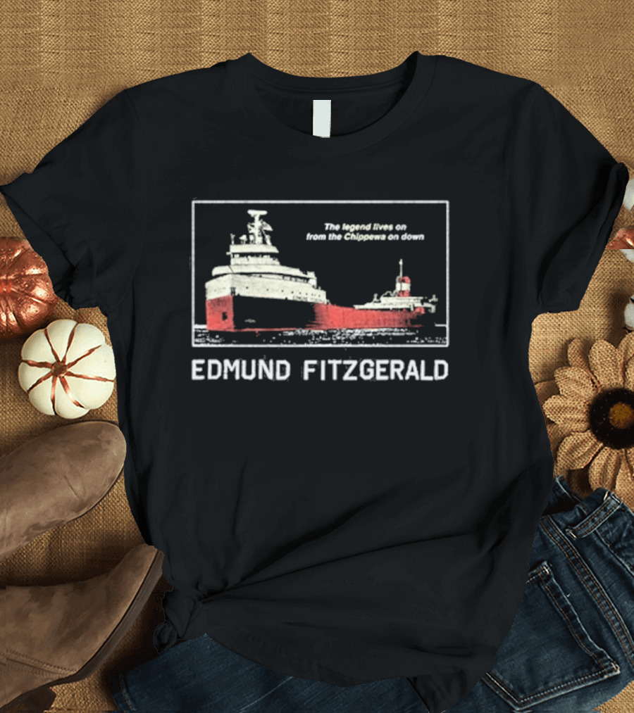 Tyler Bertuzzi Edmund Fitzgerald Ship Great Lakes Legend T-Shirt