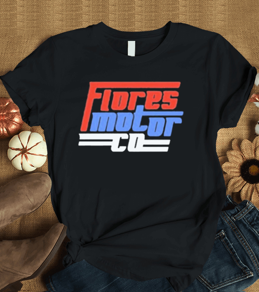 Wyatt Flores Flores Motor CO 2026 Tour Red And Blue T-Shirt