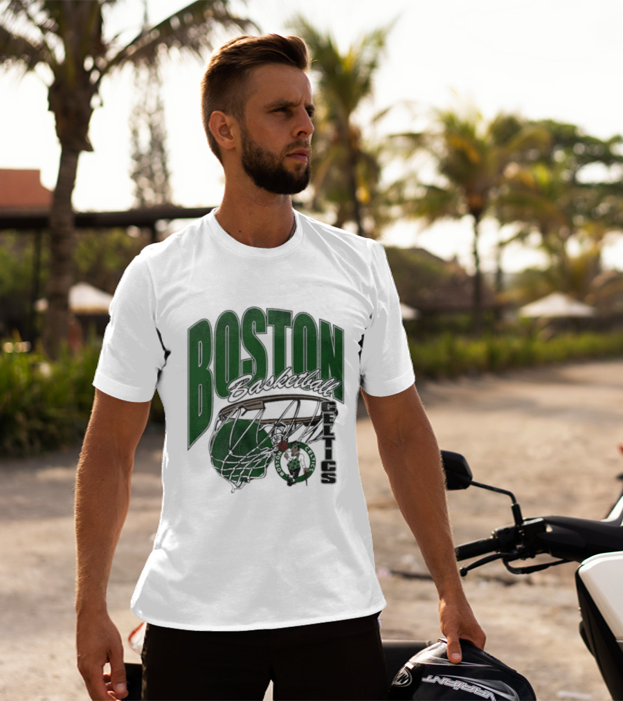 Boston Celtics Basketball 2026 Script Swish T-Shirt