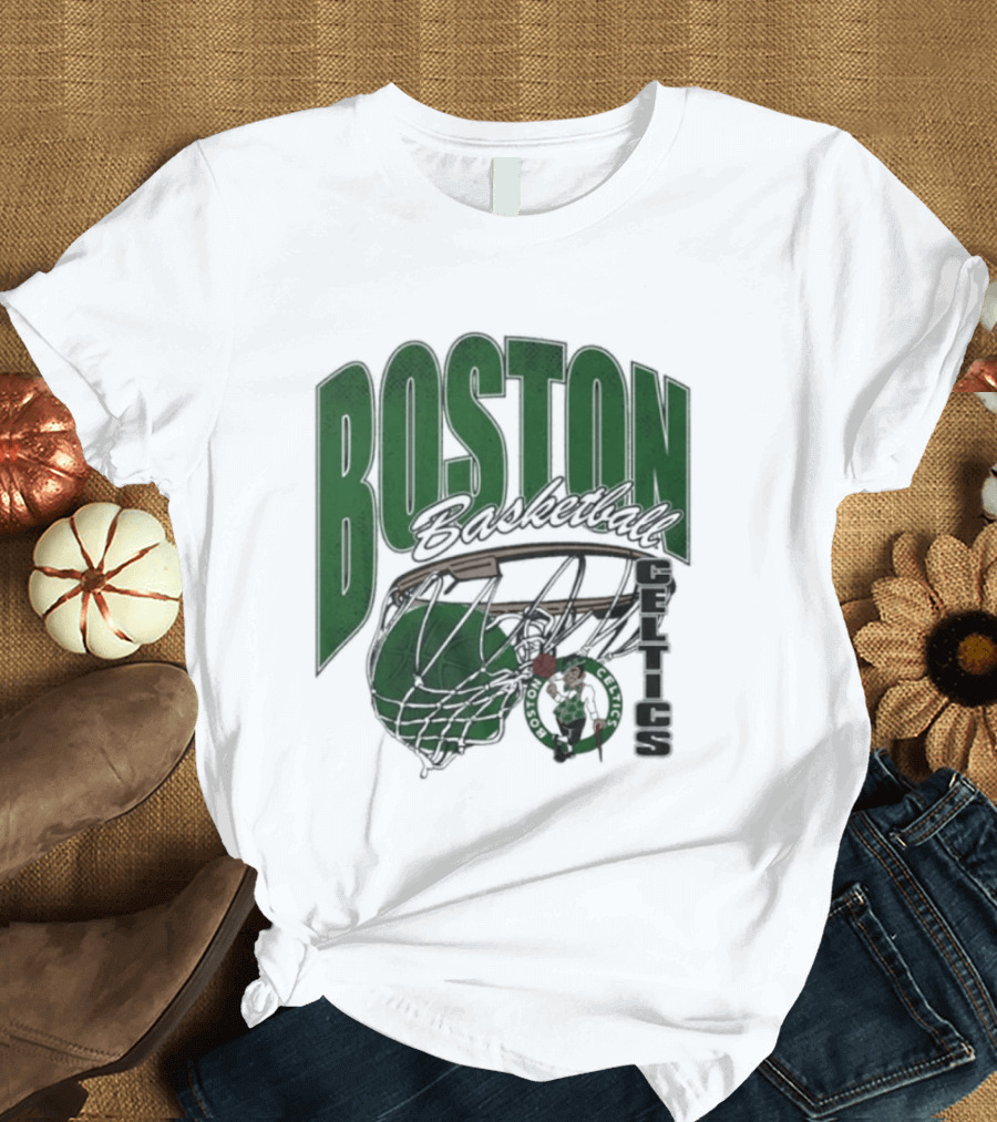 Boston Celtics Basketball 2026 Script Swish T-Shirt