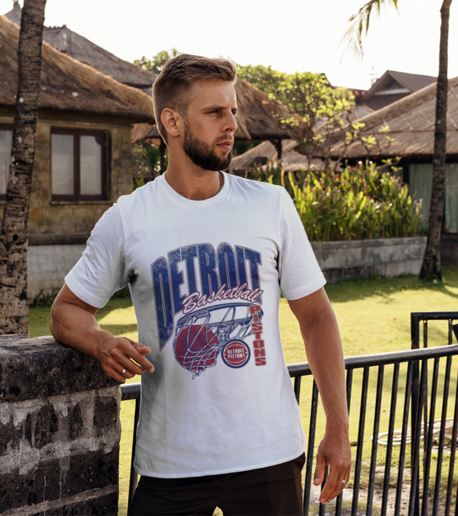 Detroit Pistons Basketball 2026 Script Swish T-Shirt