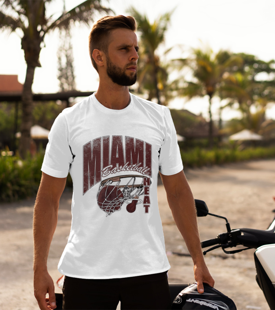 Miami Basketball Swish 2026 Hoop Dunk T-Shirt