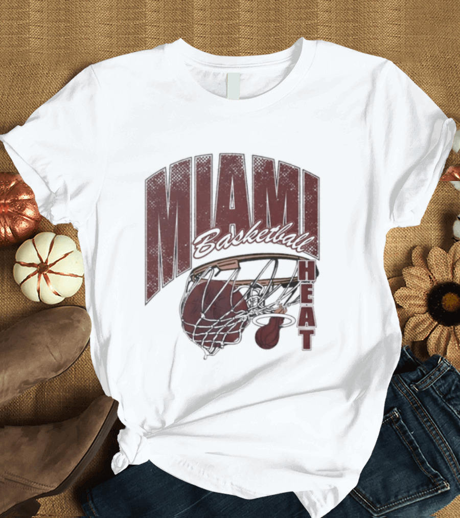 Miami Basketball Swish 2026 Hoop Dunk T-Shirt