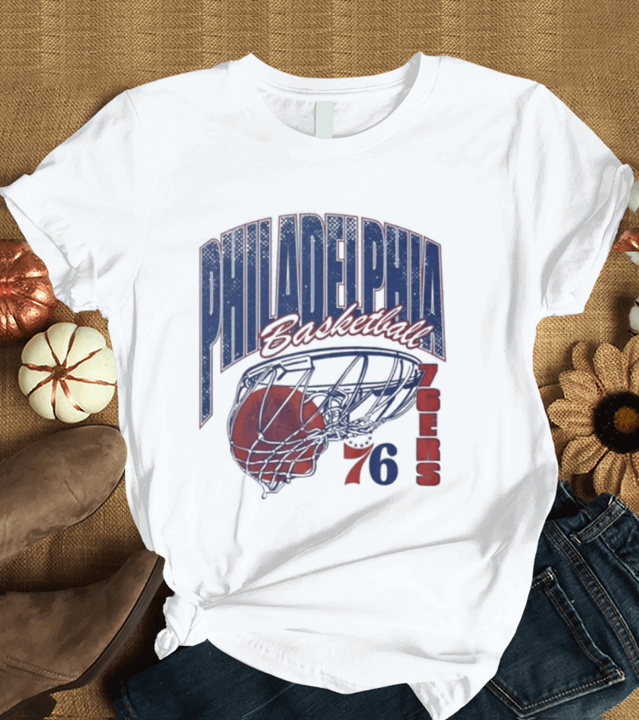 Philadelphia Basketball 76ers Swish Script 2026 T-Shirt