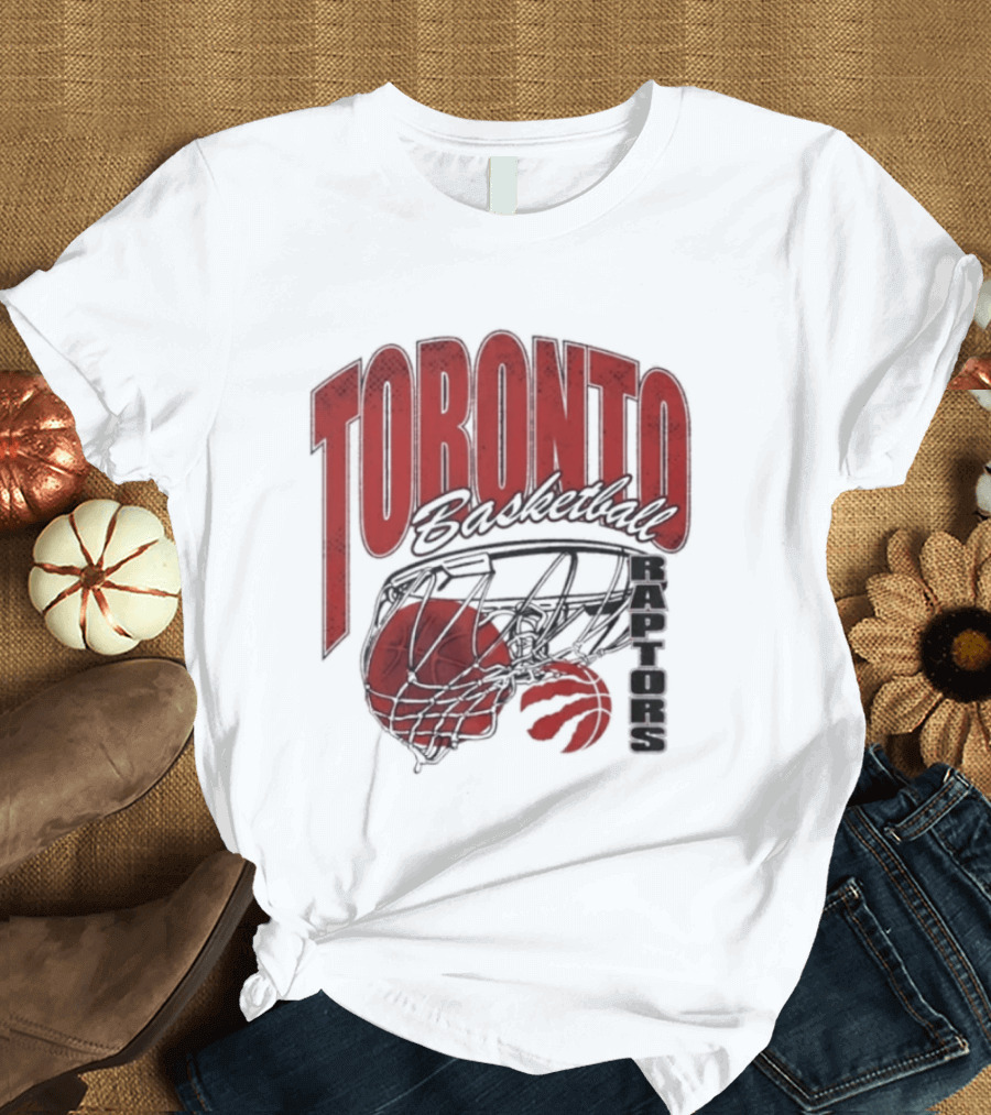 Toronto Raptors Basketball 2026 Script Swish T-Shirt