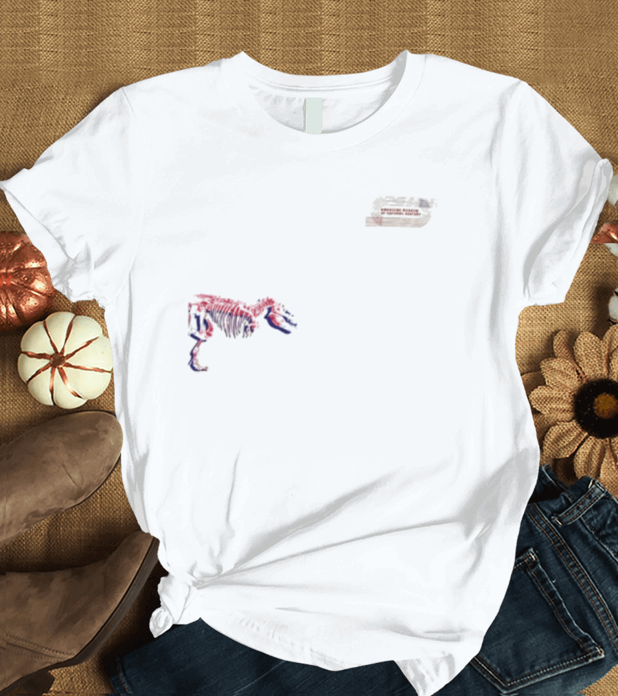 Amnh Adult Wrap Around Dinosaur Museum Fossil Pop T-Shirt