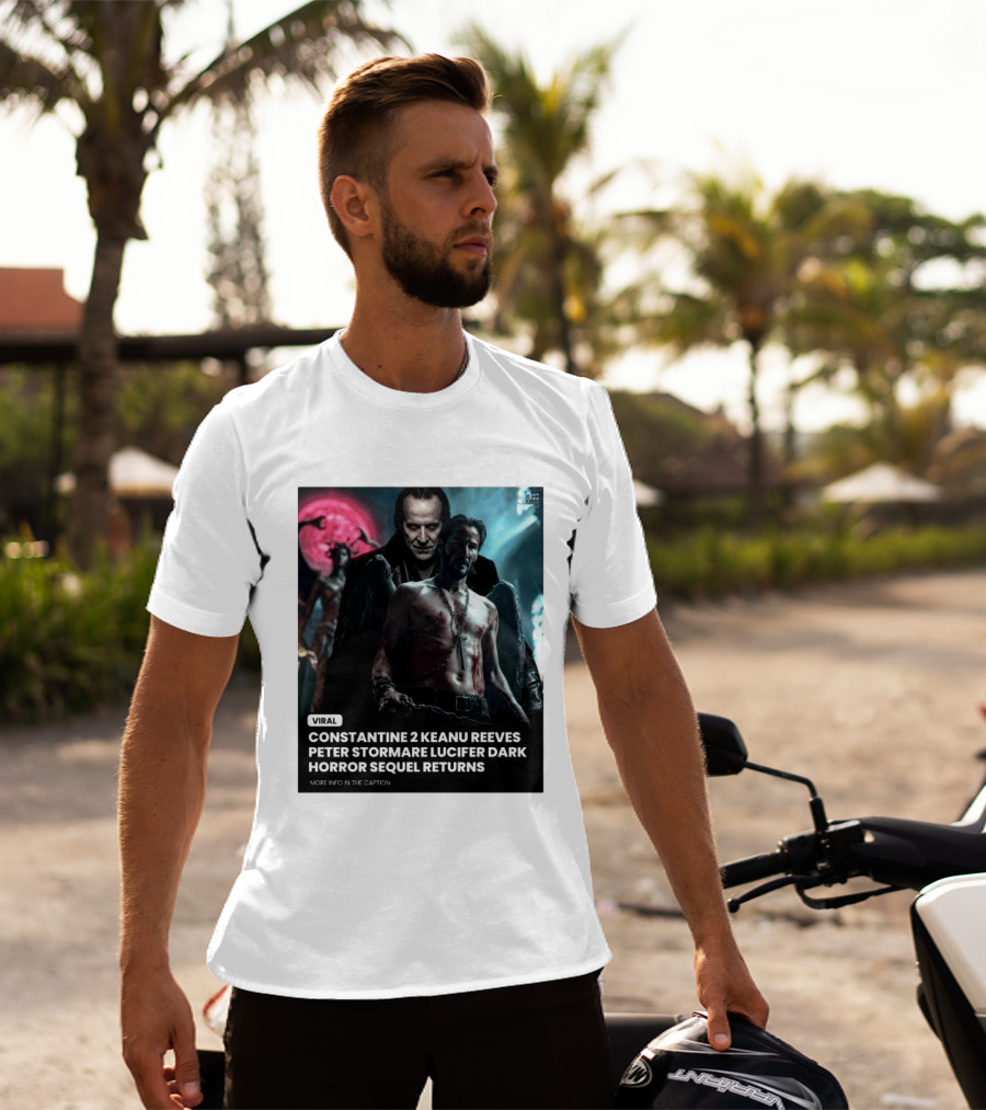 Constantine 2 Keanu Reeves Peter Stormare Lucifer Dark Horror Sequel Returns Viral T-Shirt