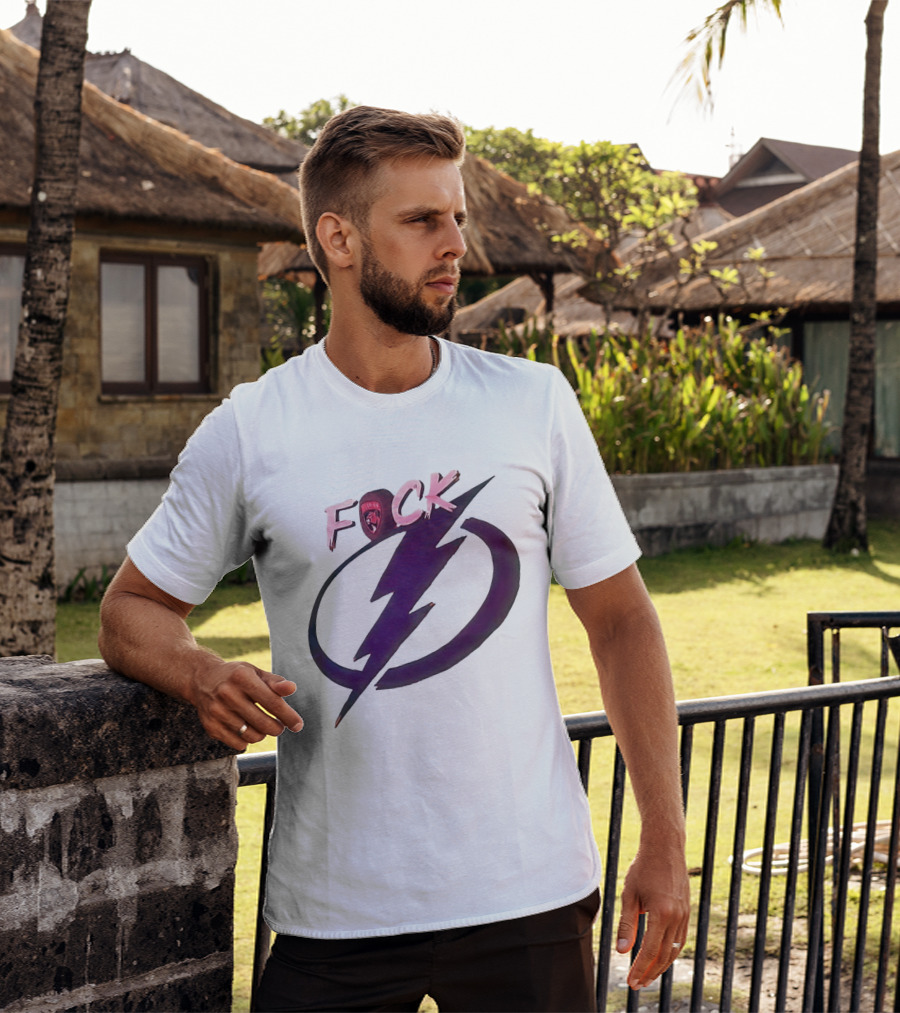 F Panthers Rivalry With Tampa Bay Lightning Lightning Bolt T-Shirt