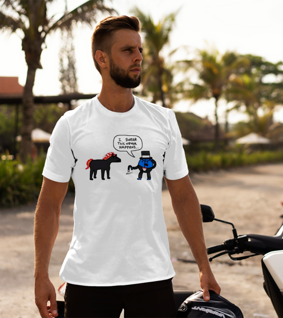Orlando Magic Lose I Swear This Never Happens Meme Horse And Top Hat T-Shirt
