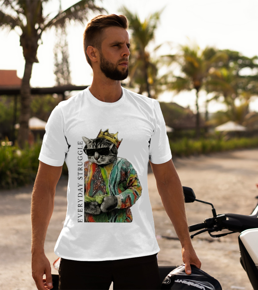 Scottie Barnes Everyday Struggle Cat In Colorful Crowned Outfit T-Shirt