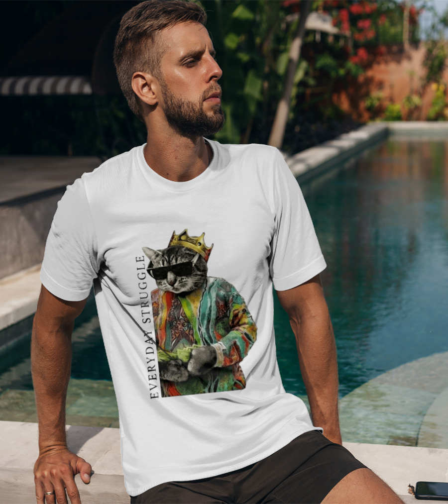 Scottie Barnes Everyday Struggle Cat In Colorful Crowned Outfit T-Shirt