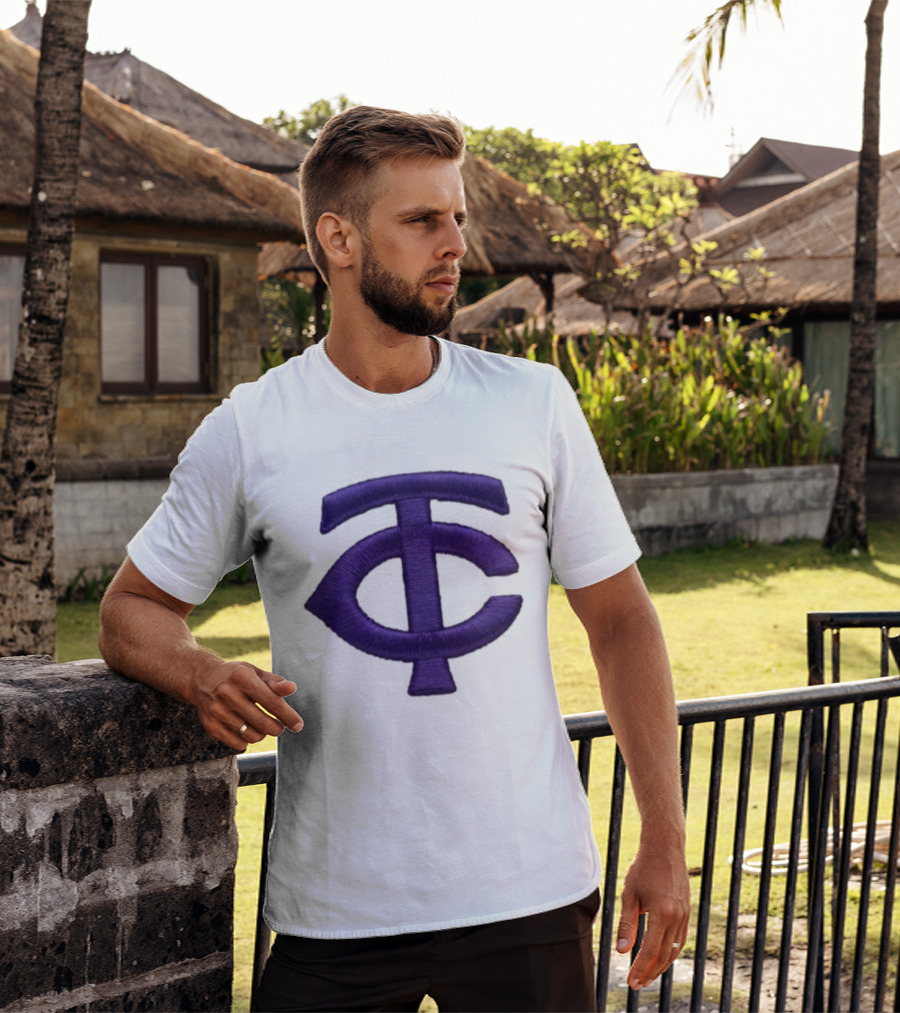 Minnesota Twins TC Logo Mankato State 2026 Hat Giveaway T-Shirt