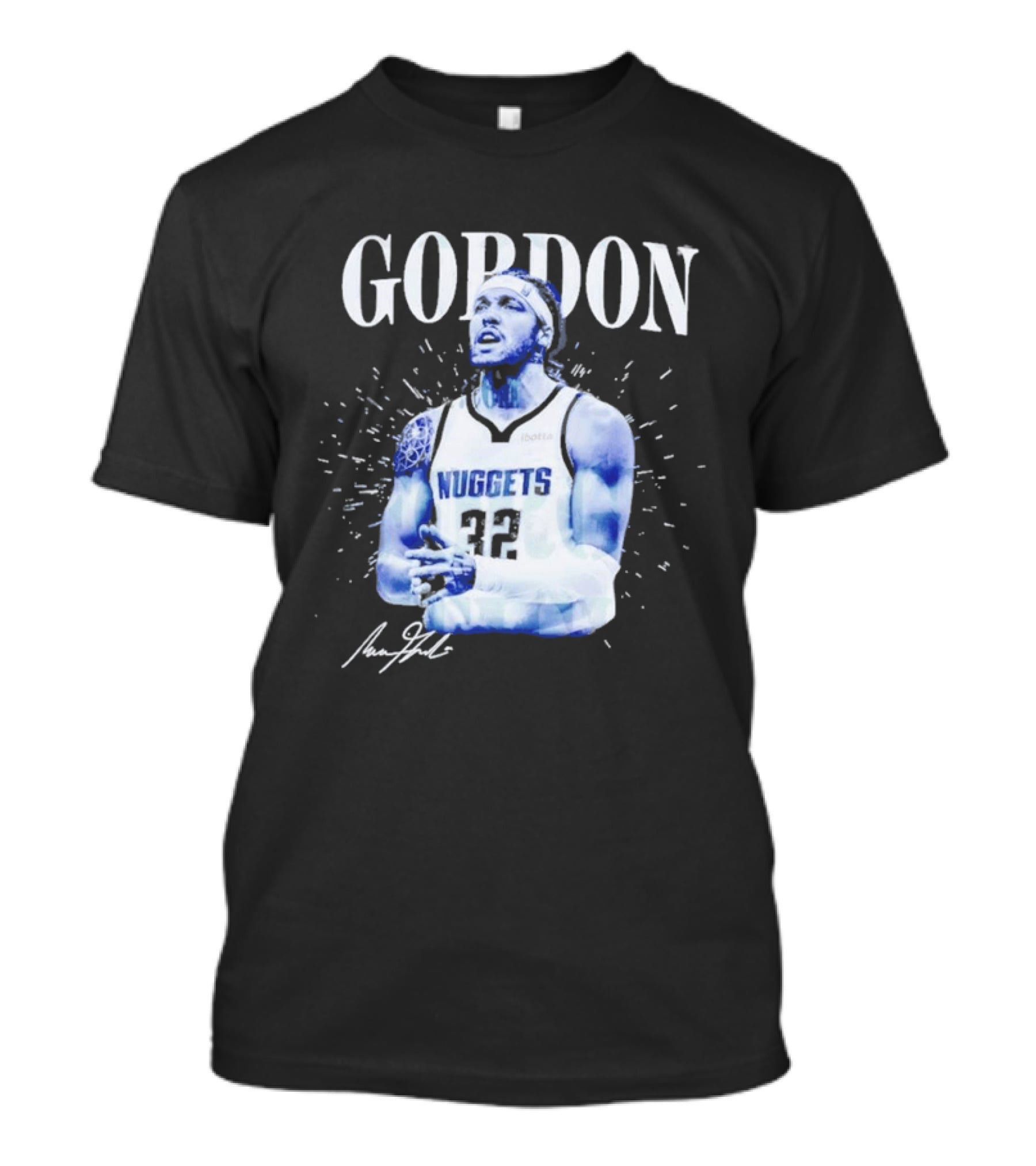 Gordon Aaron Denver Nuggets Basketball Player 50 Signature T-Shirt