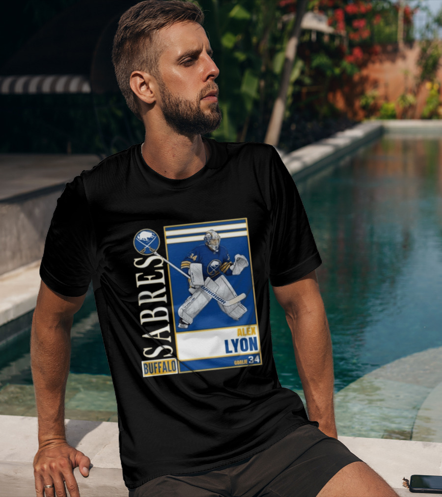 Buffalo Sabres Alex Lyon Goalie 34 Hockey T-Shirt