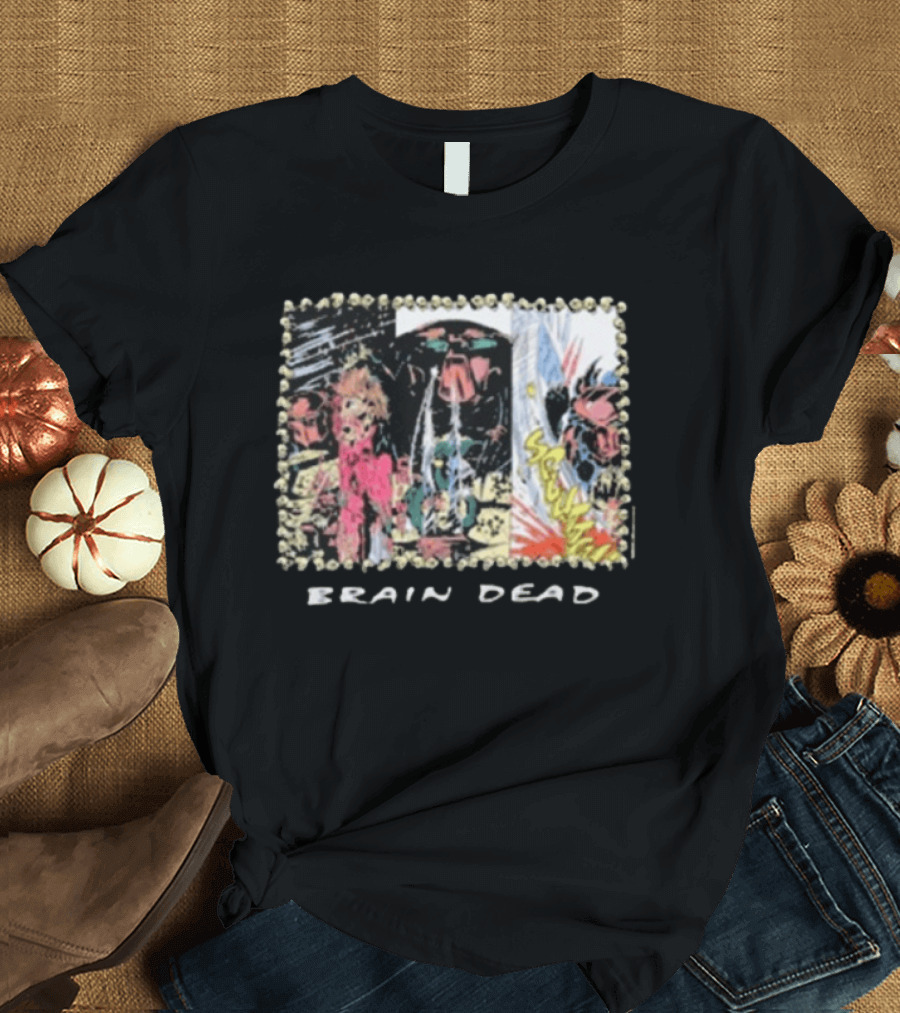 Brain Dead X Predator Comic Style Graphic Collaboration T-Shirt
