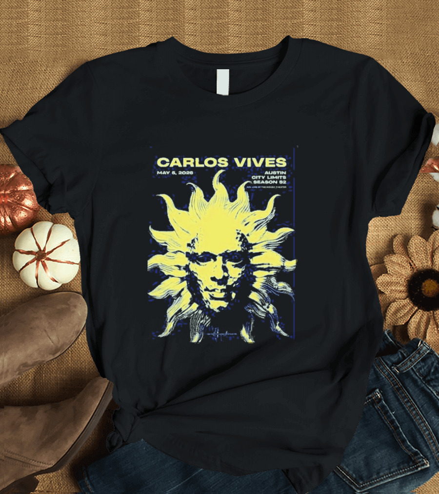 Carlos Vives May 05 2026 Austin Texas Concert Sun T-Shirt