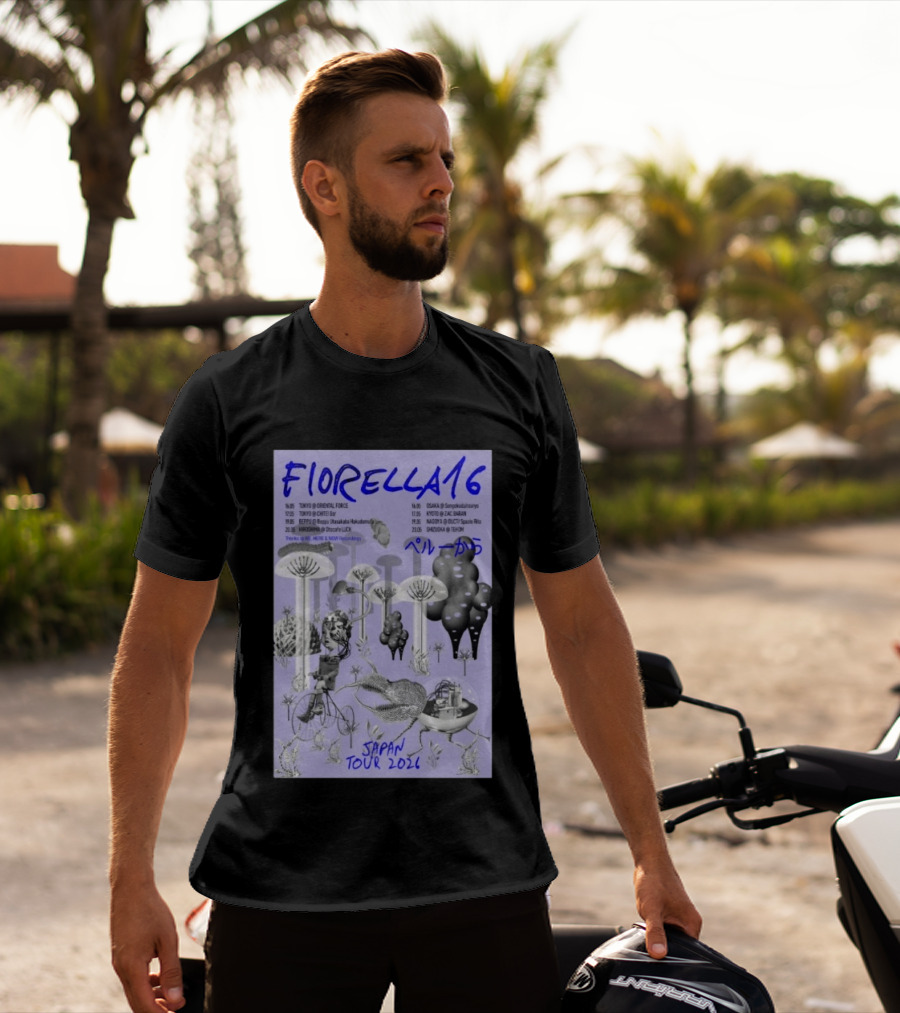 FIORELLA 16 Japan Tour 2026 Tokyo Osaka Kyoto Nagoya Sendai Shizuoka Psychedelic T-Shirt