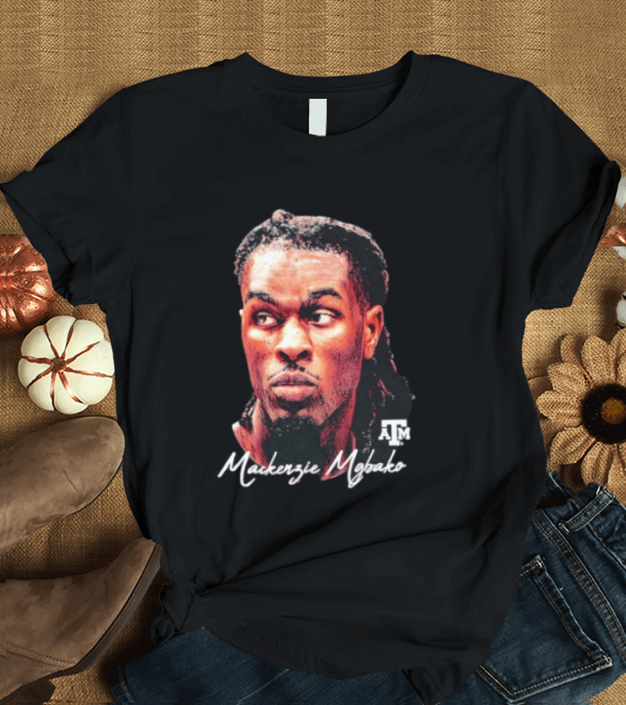 Texas A&M Aggies Mackenzie Mgbako NCAA Basketball Game Face T-Shirt