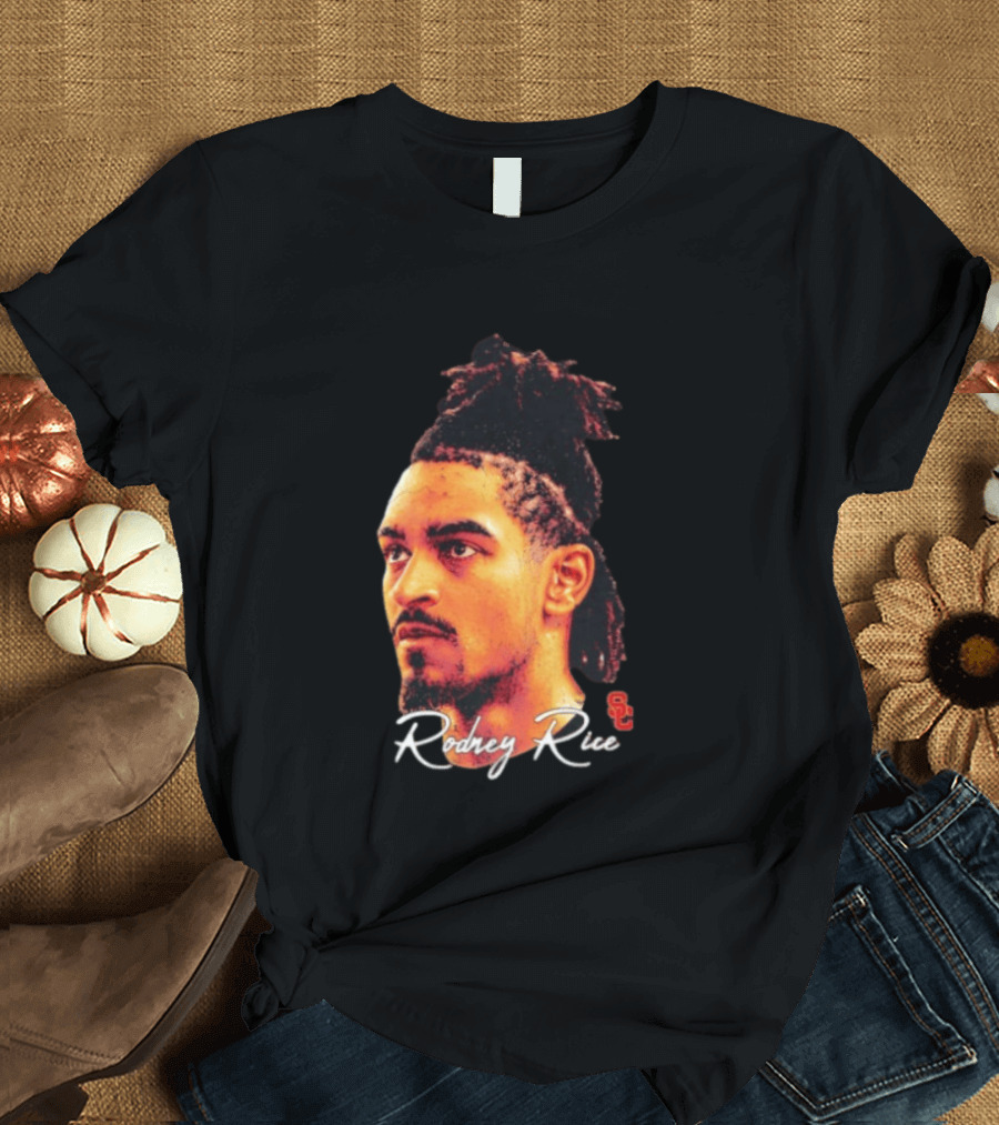 Rodney Rice USC Trojans NCAA Men's Basketball Game Face T-Shirt