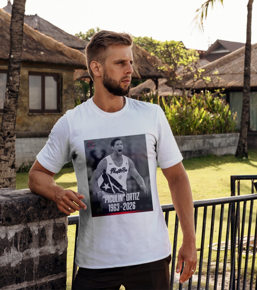 Piculín Ortiz Puerto Rico Basketball Legend 1963 2026 T-Shirt
