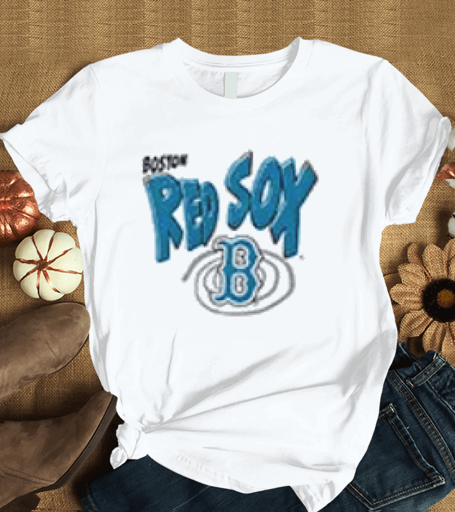 Boston Red Sox Psychedelic B Logo Swirl T-Shirt
