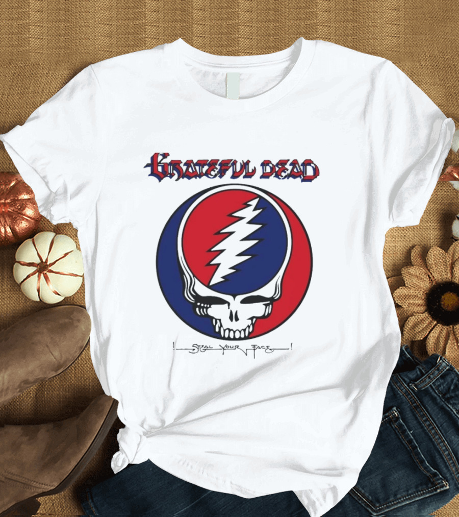 Grateful Dead Steal Your Face Skull Lightning Bolt T-Shirt