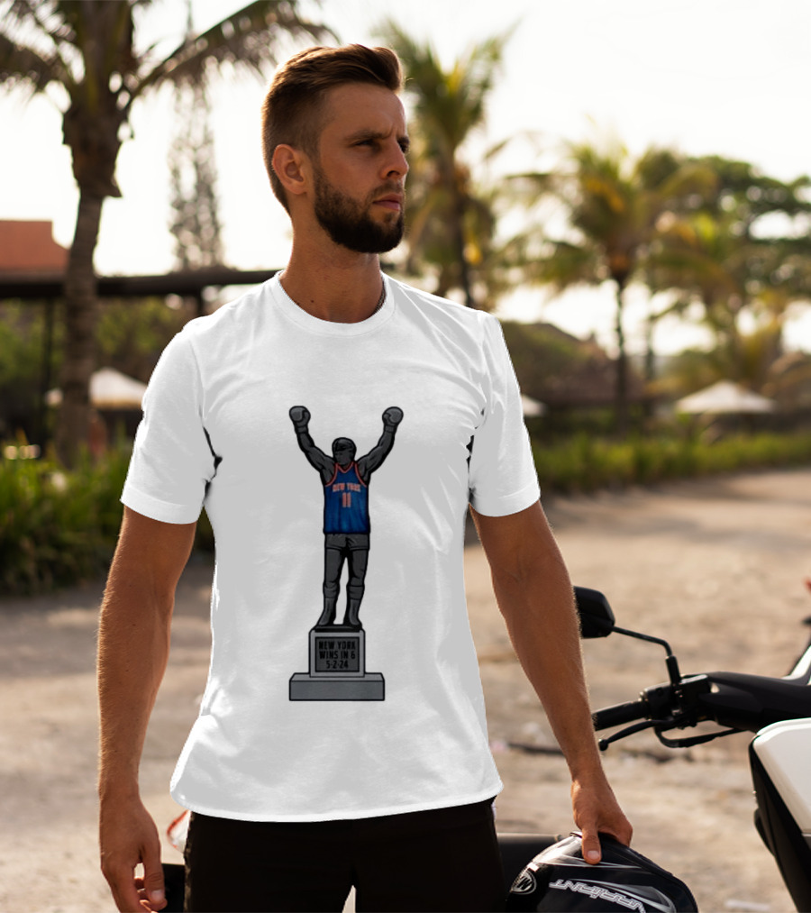 Jalen Brunson 11 New York Wins In 6 5 2 24 Bobblehead Knicks T-Shirt