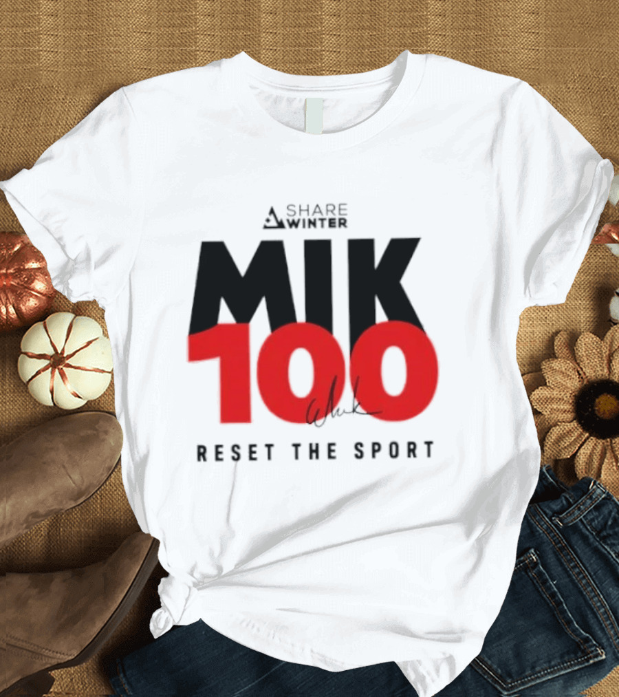 MIK 100 Reset The Sport A Share White T-Shirt