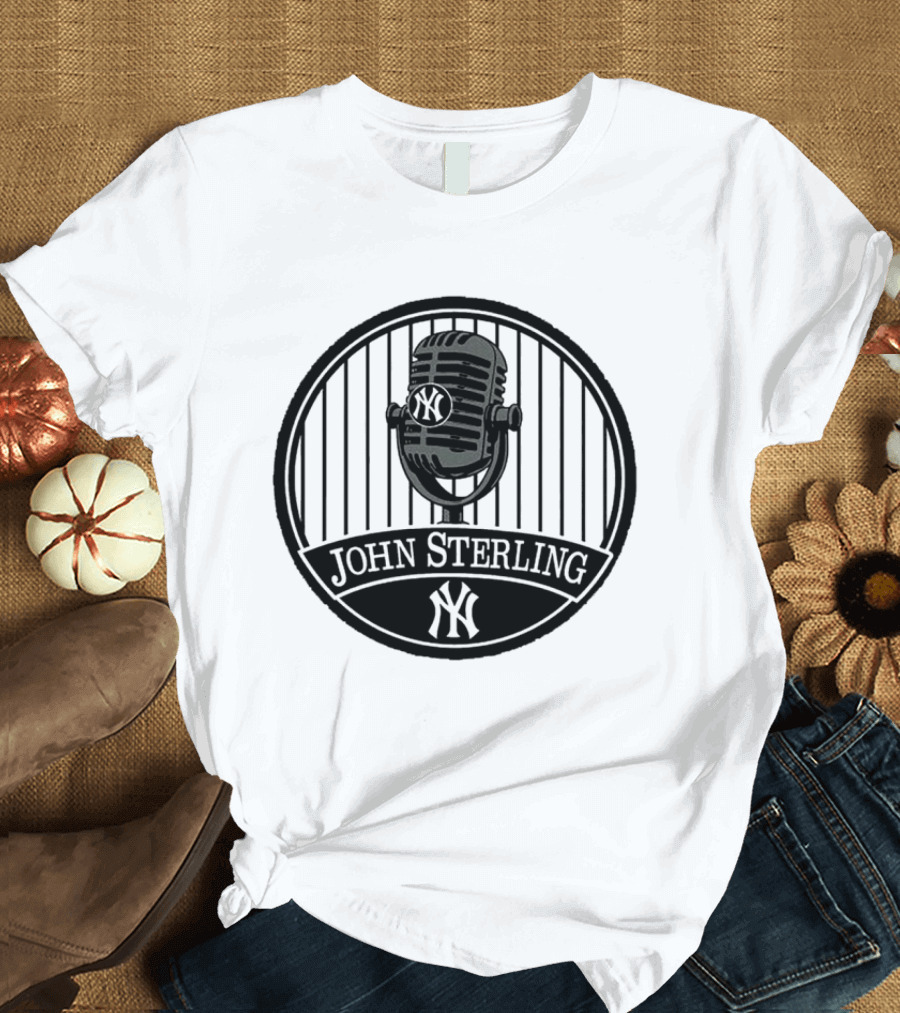 John Sterling Microphone New York Yankees Remembrance T-Shirt