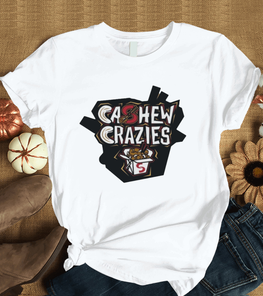 Cashew Crazies Springfield Cashew Chickens Box And Chopsticks T-Shirt