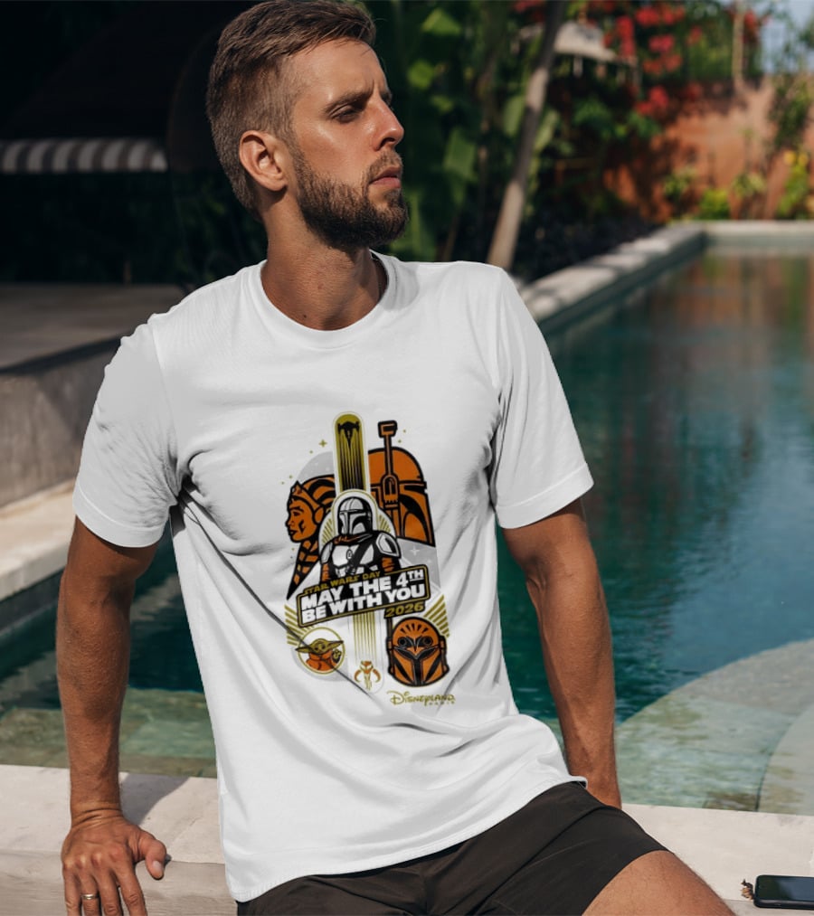 Star Wars Day May The 4th Be With You 2026 Ahsoka Mandalorian Grogu Celebration T-Shirt