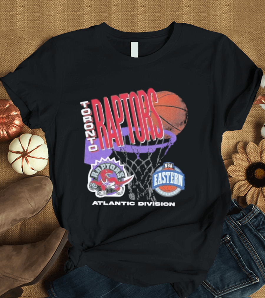 Toronto Raptors 90s Hardwood Classics Atlantic Division Eastern Basketball T-Shirt