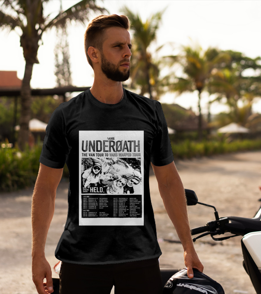 Vans Underoath The Van Tour To Vans Warped Tour 2026 With Special Guest Held T-Shirt