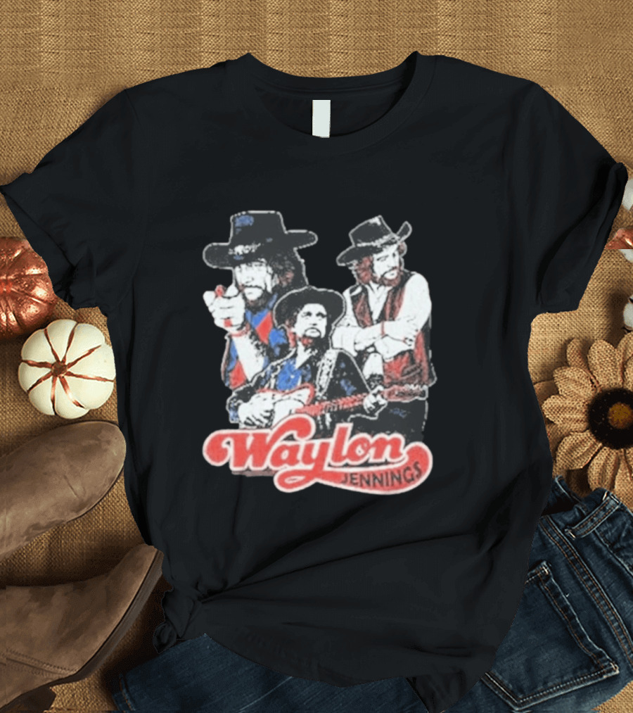 Waylon Jennings Cowboy Trio T-Shirt