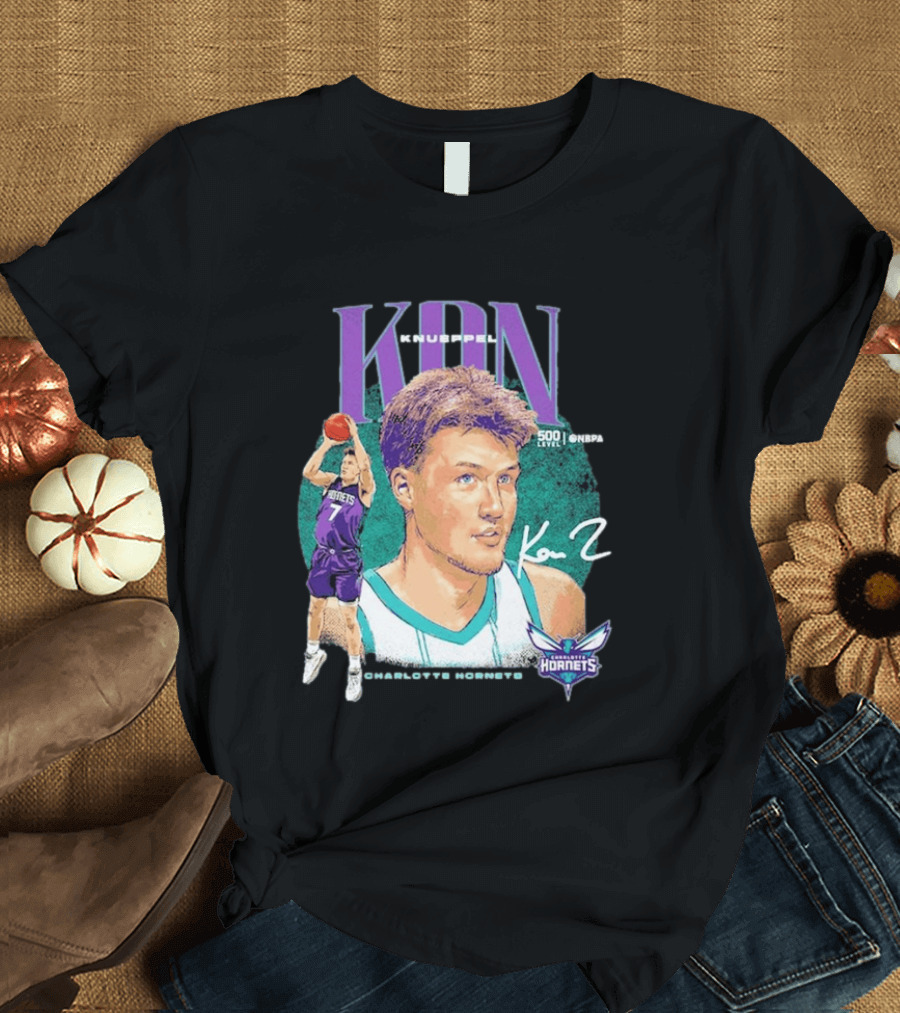 Kon Knueppel Charlotte Hornets Dual Player 500 Level NBA T-Shirt