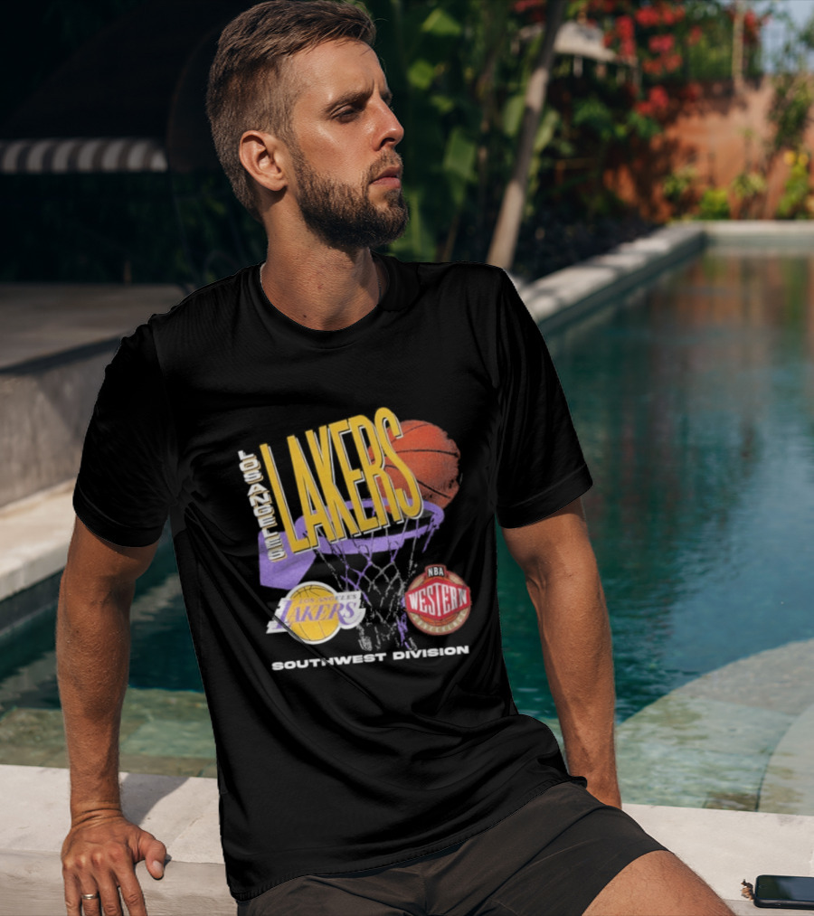 Los Angeles Lakers Southwest Division 90s Basketball Western Conference T-Shirt
