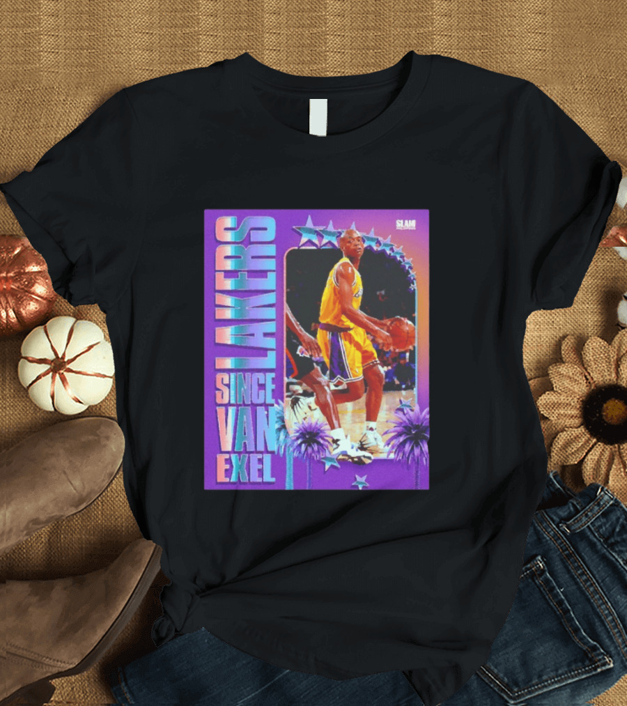 Lakers Since Van Exel SLAM Magazine Retro Basketball Legends T-Shirt